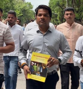 आणीबाणीच्या विरोधात भाजयुमो मुंबईची पदयात्रा व सायकल रॅली; युवकांनी घेतली लोकशाही रक्षणाची प्रतिज्ञा