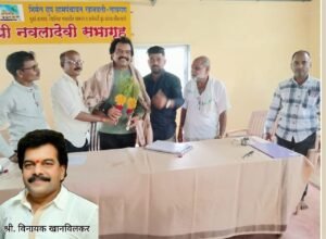 विनायक खानविलकर पुन्हा बिनविरोध तंटामुक्ती अध्यक्षपदी विराजमान;  अभ्यासु व न्यायी व्यक्तिमत्वामुळे तंटामुक्ती अध्यक्ष पदी निवड