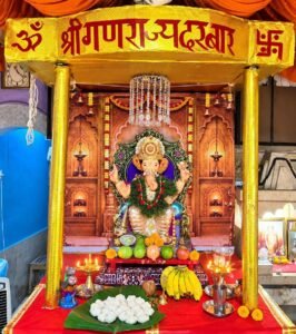 श्री.यशवंत विठ्ठल खोपकर यांच्या घरगुती गणपती बाप्पाचे ४६वे वर्ष
