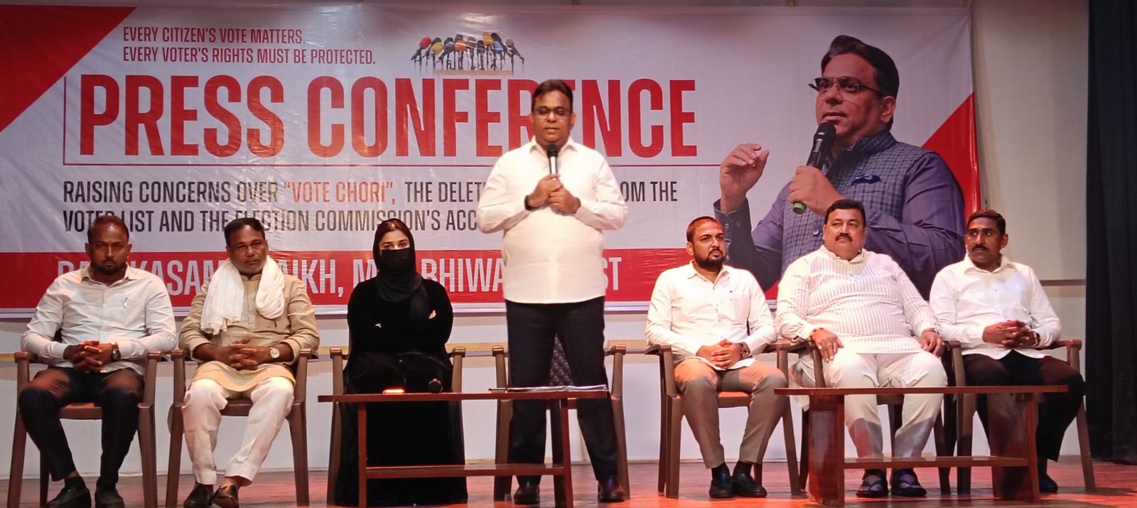 भिवंडीत एसआयआर प्रक्रियेत ४९ टक्के मतदारांची नावे वगळली! आमदार रईस शेख यांचा गंभीर आरोप; केंद्रीय निवडणूक आयोगाकडे तक्रार